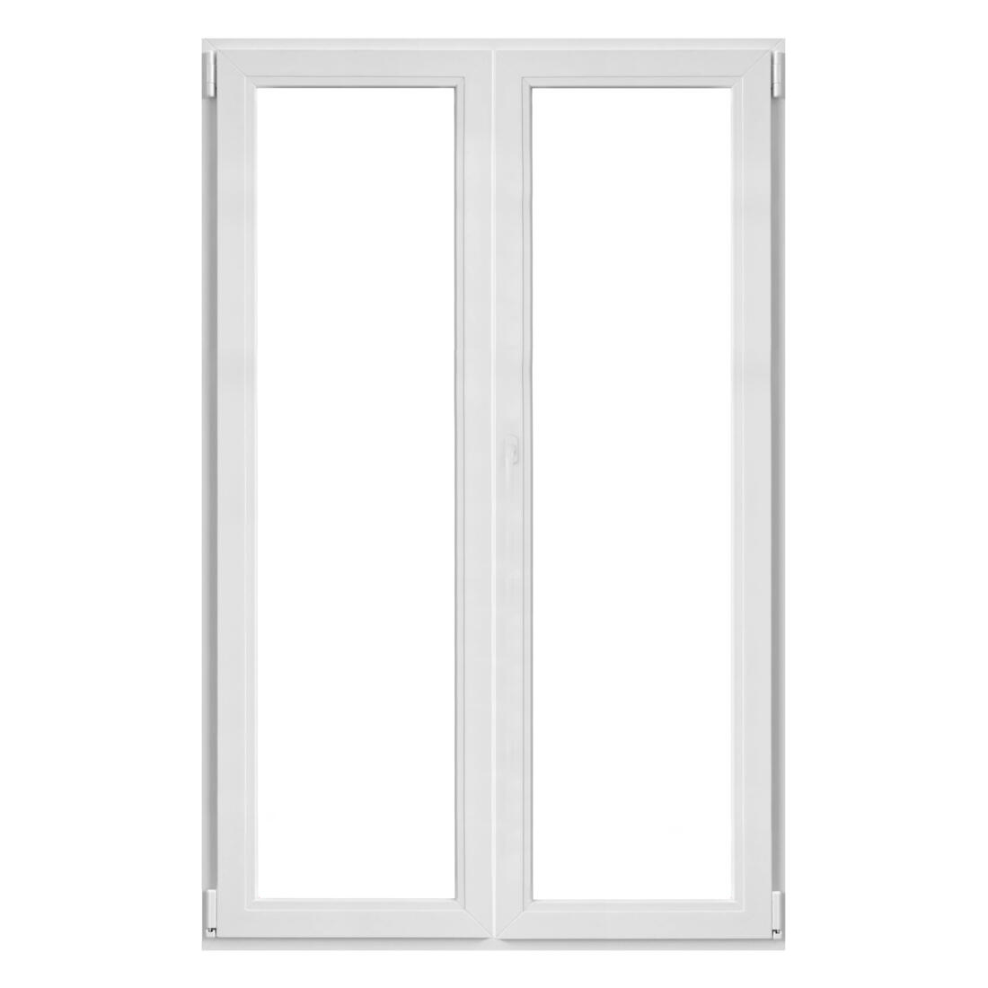 150x240 cm, műanyag középen felnyíló/bukó-nyíló erkélyajtó, jobbos