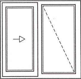 320x240 cm, IQ Slide toló ajtó, balos, kívül antracit